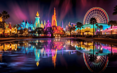 Nighttime Theme Park Photography Orlando