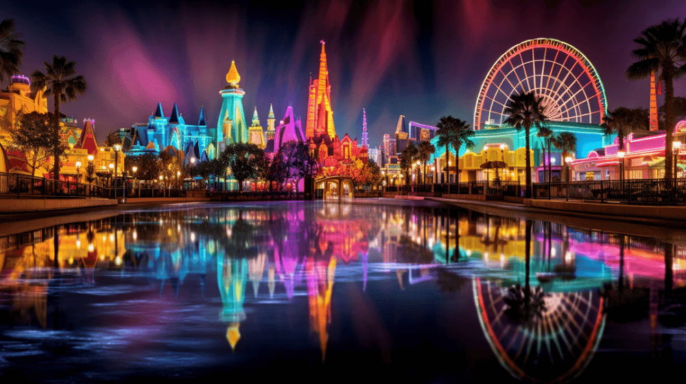 orlando cityscape night