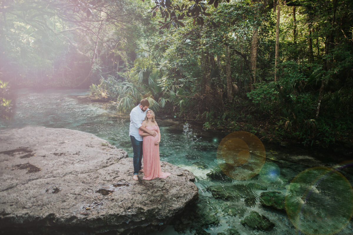 Expecting Family at Central Florida Spring